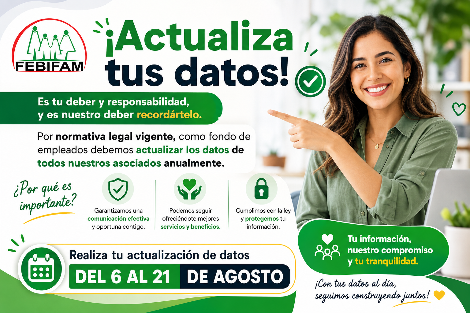 actualizacion de datos horizontal